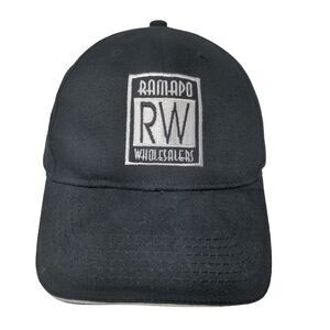Delta Faucet Ramapo Wholesalers Men's Slideback Hat black Embroidered Logo